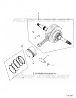 ENGINE, ALBERO MOTORE, CONNECTING ROD AND PISTON