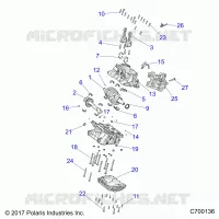 ENGINE, CRANKCASE AND ALBERO MOTORE