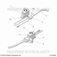 FRENO ANTERIORE BRAKE LEVER AND MASTER CYLINDER