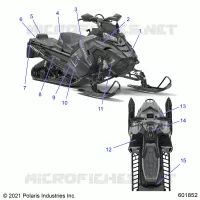 DECALS  XC, BLACK SIDE PANEL OPTION