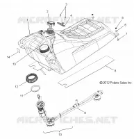 SISTEMA DI ALIMENTAZIONE CARBURANTE, CARBURANTE TANK ASM.