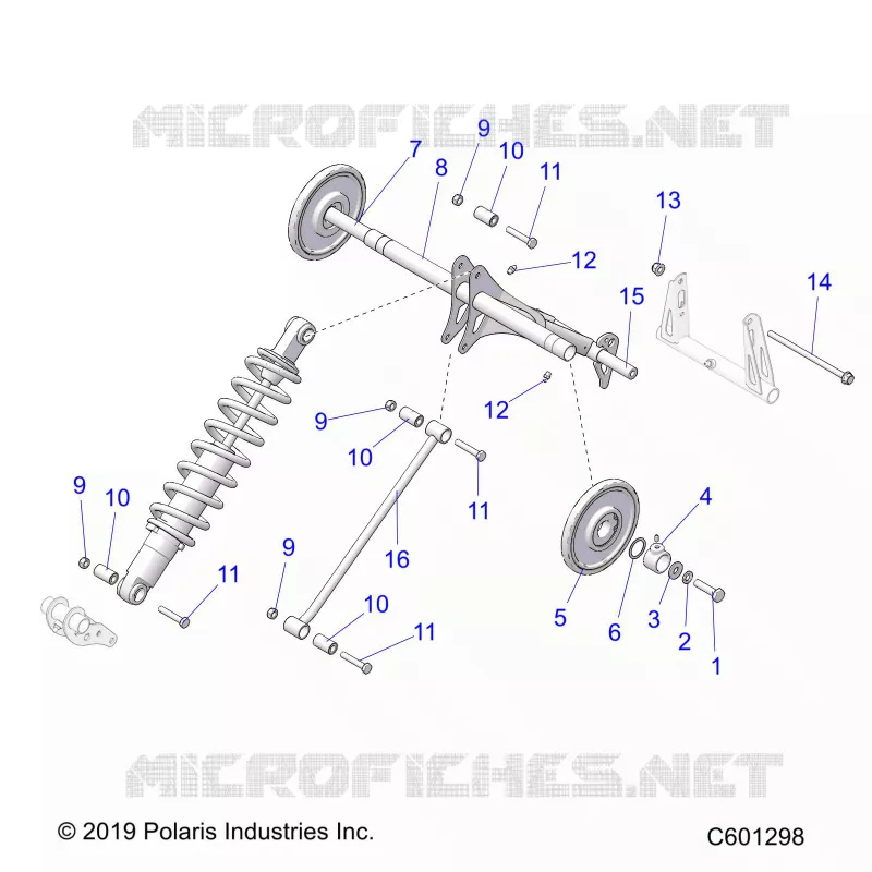 SUSPENSION, POSTERIORE COPPIA ARM
