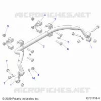 SUSPENSION, REAR BARRA DI STABILIZZAZIONE