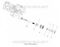 TRASMISSIONE, PRINCIPALE SCATOLA INGRANAGGI OUTPUT SHAFT