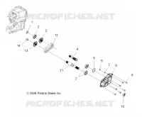 TRASMISSIONE, PRINCIPALE SCATOLA INGRANAGGI OUTPUT SHAFT