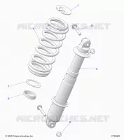 SUSPENSION, REAR SHOCK MONTAGGIO