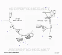 ELETTRICO, WIRE HARNESS, HOOD, ELEC. START