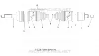 ALBERO DI TRASMISSIONE, REAR, LH, RH