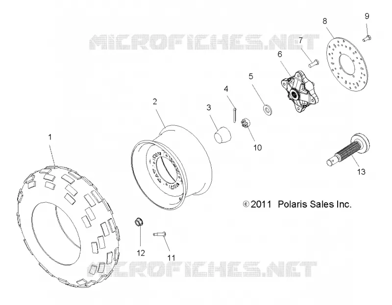 RUOTE, FRONT TIRE and FRENO DISC