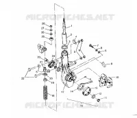 ANTERIORE MONTANTE MONTAGGIO 6x6 400L, SWEDISH S948740 and  NORWEGIAN N948740 (4926812681016A)