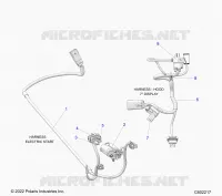 ELETTRICO, WIRE HARNESS, HOOD, ELECTRIC START