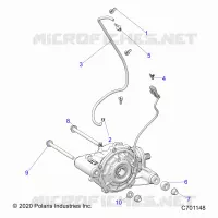 TRASMISSIONE, FRONT GEARCASE MOUNTING