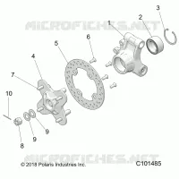 SOSPENSIONE POSTERIORE HUB AND BEARING CARRIER