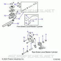 BRAKES, BRAKE LEVERS AND CILINDRO PRINCIPALES