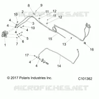 BRAKES, FRENO POSTERIORE LINES