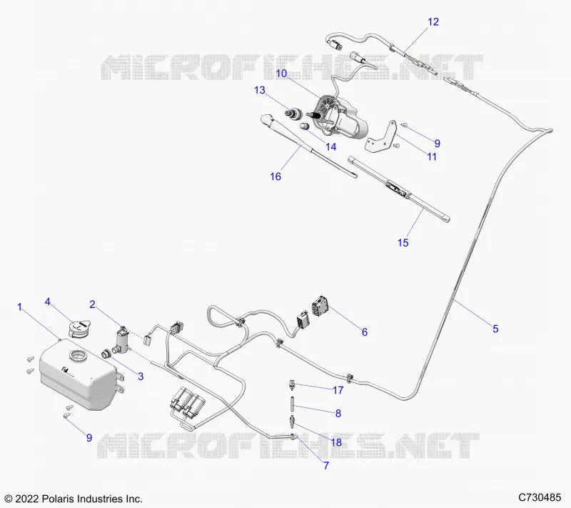 BODY, WATER BOTTLE PUMP ASM AND WIPER KIT