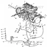 MONTAGGIO DEL MOTORE 700 RMK 0970966, 700 SKS 0970566  and EUROPEAN 700 SKS E970 (4938573857C003)