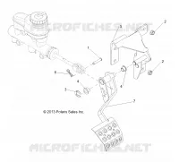 BRAKES, PEDAL AND CILINDRO PRINCIPALE MOUNTING
