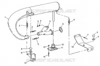 IMPIANTO DI SCARICO WIDETRAK LX 0972065 and  EUROPEAN WIDETRAK LX E972065 (4938223822C003)