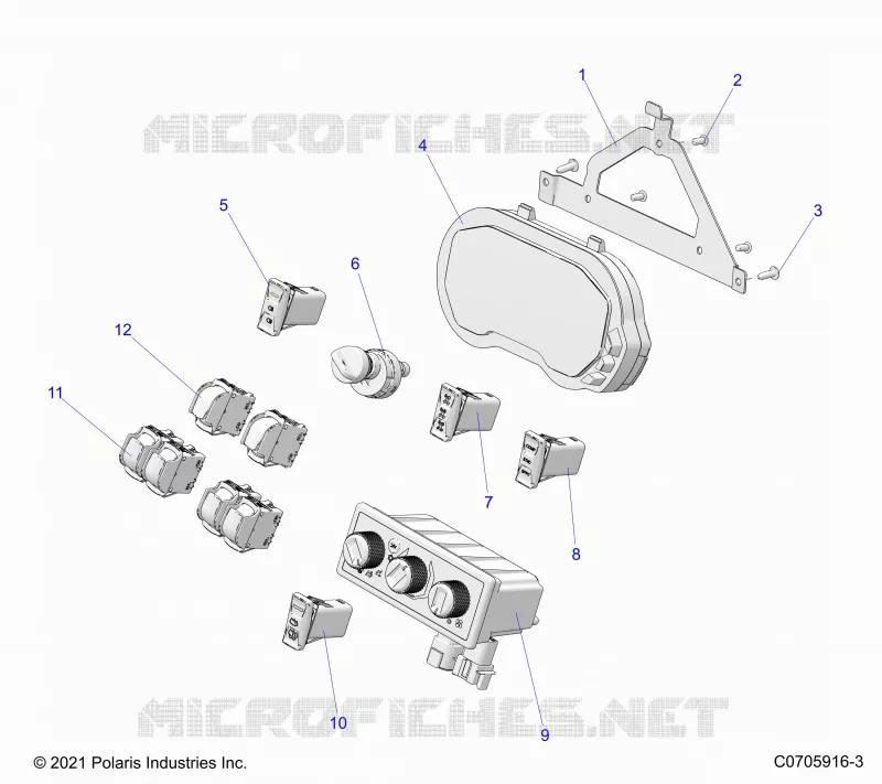 ELETTRICO, DASH INSTRUMENTS AND CONTROLS