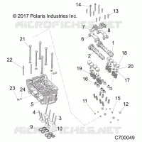 ENGINE, TESTA CILINDRO AND VALVES