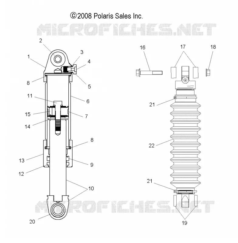 SHOCK ANTERIORE PISTA (7043388)