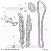 CAM CATENA AND TENSIONER
