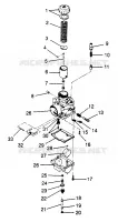 CARBURATORE (XLT, SKS) XLT 0970756, XLT SKS 0970556 (4937693769D002)