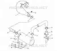 IMPIANTO DI SCARICO SL 750 B944070 (4927012701015A)