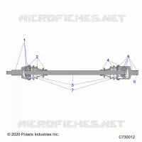 TRASMISSIONE, FRONT HALF SHAFT