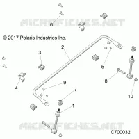 SUSPENSION, FRONT BARRA DI STABILIZZAZIONE