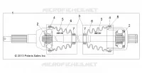 DRIVE TRAIN, POSTERIORE DRIVE SHAFT