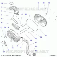 TRASMISSIONE, CLUTCH COVER AND DUCTING