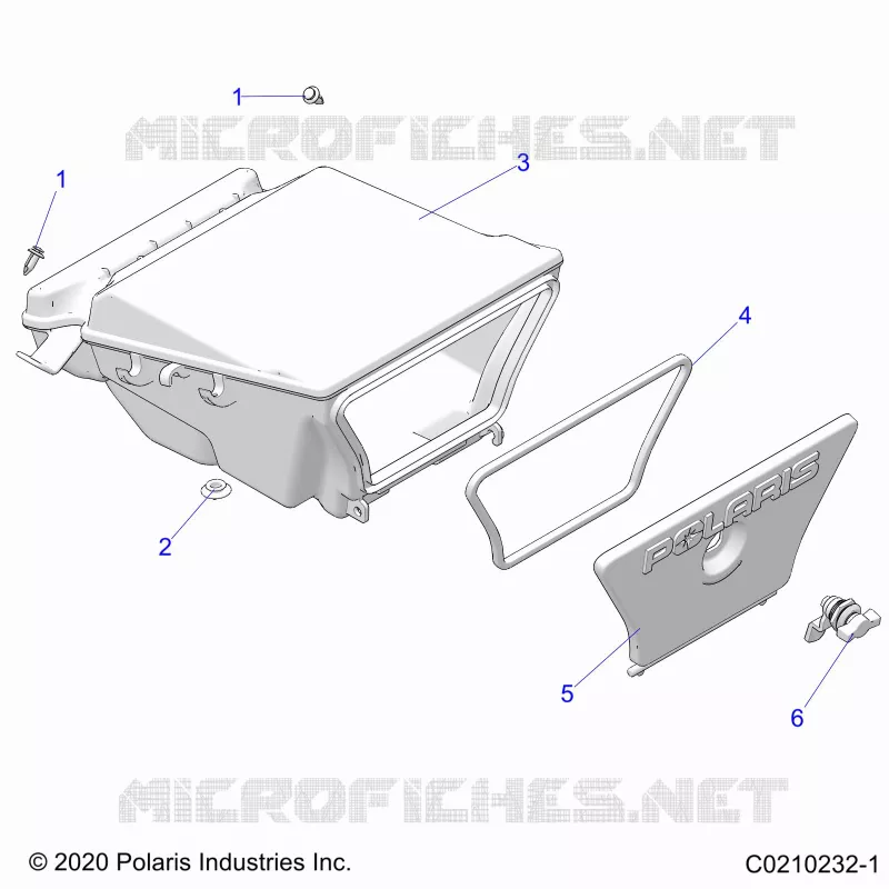 BODY, STORAGE BOX, REAR