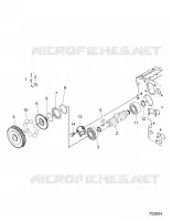 ENGINE, CARBURANTE CAMSHAFT AND GOVERNOR SHAFT