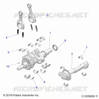 ENGINE, ALBERO MOTORE AND BEARINGS