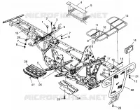 PARAURTI / PORTAPACCHI MOUNTING BIG BOSS 6X6 400L W97AE38A (4940814081A007)