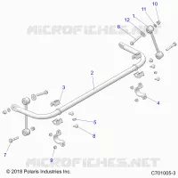 SUSPENSION, BARRA DI STABILIZZAZIONE, REAR