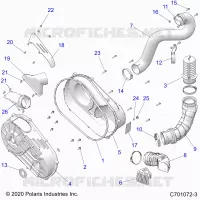 TRASMISSIONE, CLUTCH COVER AND DUCTING