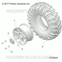 OPT, RG, BLACK, ALUMINUM RUOTA ANTERIORES