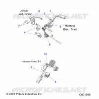 ELETTRICO, WIRE HARNESS, HOOD, ELEC. START