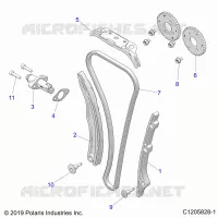 CAM CATENA AND TENSIONER