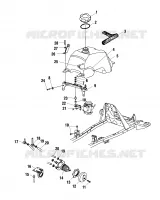 CARBURANTE TANK AND CARBURATORE MOUNTING