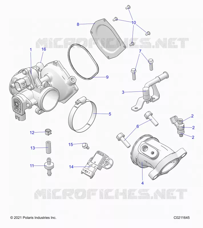 ENGINE, CORPO FARFALLATO AND FUEL RAIL