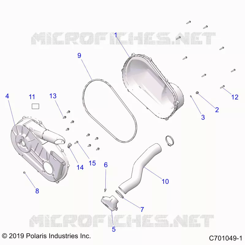 TRASMISSIONE, CLUTCH COVER AND DUCTING