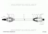 TRASMISSIONE, REAR HALF SHAFT