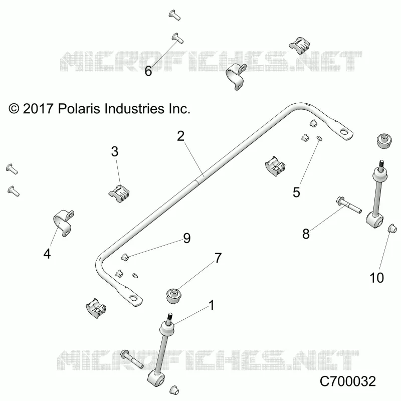 SUSPENSION, FRONT BARRA DI STABILIZZAZIONE