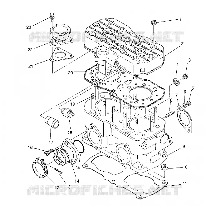 CILINDRO 440 XCR / 0931760 (4923022302030A)