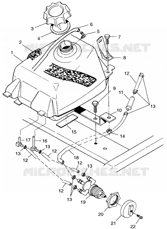 CARBURANTE TANK XPLORER 400L W98CC38C (4945414541A013)
