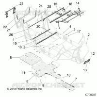 CHASSIS, TELAIO PRINCIPALE AND SKID PLATES